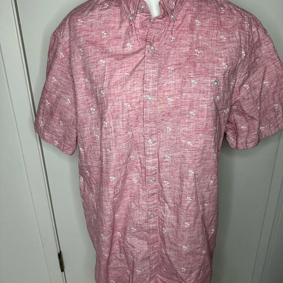 Denim & Flower Red Casual Button Down Shirt size XL - Picture 1 of 7